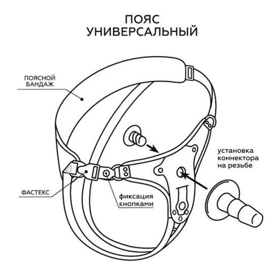 Страпон UNISEX Style - 2 насадки