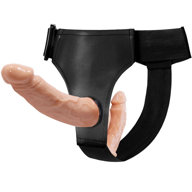 Страпон Ultra Passionate Harness - 2 насадки