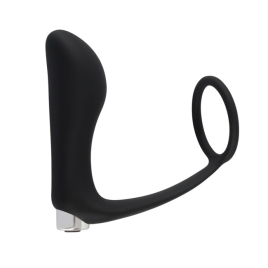 Пробка с кольцом Black Velvets Vibrating Ring &amp; Plug